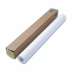 Designjet Bright White Inkjet Paper, 4 Mil, 36" X 150 Ft, White
