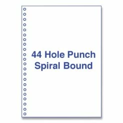 Perforated And Punched Laser Cut Sheets, 44-Hole, 20 Lb, 8.5 X 11, White, 500/Ream