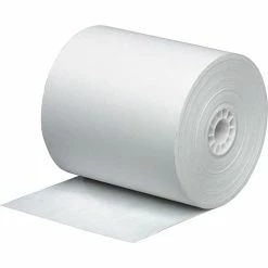 Paper Roll, Single Ply, Bond, 3" X 165", 4/PK, White