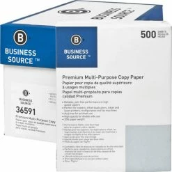 White Multipurpose Paper, 8 1/2 X 11 (Letter), 92 Bright, 20 Lb, 500 Sheets Per Ream, Case Of 10 Reams