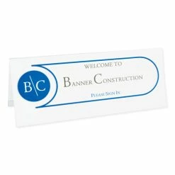 C-Line Tent Card Holders, 4 1/4" X 11", Rigid Heavyweight Clear Plastic, 25/Box