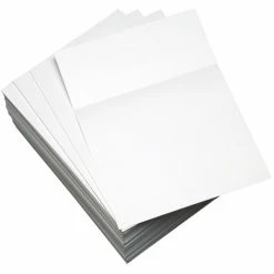 Punched & Perforated Inkjet, Laser Copy & Multipurpose Paper - White - 92 Brightness - Letter - 8 1/2" X 11" - 20 Lb Basis Weight - 75 G/m² Grammage - Smooth - 2500 / Carton