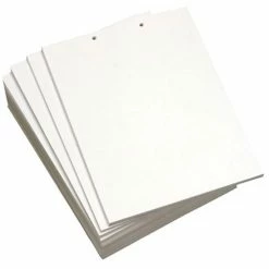 Punched & Perforated 2-Hole Punched Inkjet, Laser Copy & Multipurpose Paper - White - 92 Brightness - Letter - 8 1/2" X 11" - 20 Lb Basis Weight - 75 G/m² Grammage - 2500 / Carton
