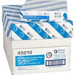 White Multipurpose Paper, 8 1/2 X 11 (Letter), 96 Bright, 20 Lb, 500 Sheets Per Ream, Case Of 10 Reams