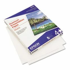 Heavyweight Matte White Inkjet Paper, 97 Brightness, 45lb, Letter, 100 Sheets
