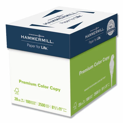 Premium Color Copy Print Paper, 100 Bright, 28lb, 8.5 X 11, Photo White, 500 Sheets/Ream, 5 Reams/Carton - Image 2