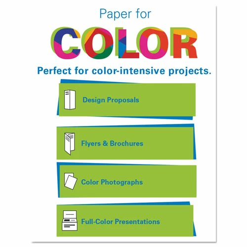 Premium Color Copy Print Paper, 100 Bright, 28lb, 8.5 X 14, Photo White, 500/Ream - Image 5