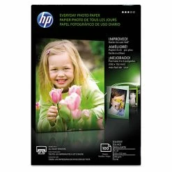 Everyday Glossy Photo Paper, 53 Lbs., 4 X 6, 100 Sheets/Pack