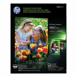 Everyday Photo Paper, Glossy, 8-1/2 X 11, 50 Sheets/Pack