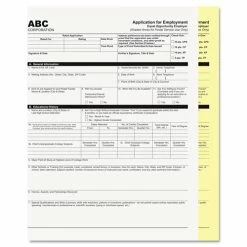 Digital Carbonless Paper, 2-Part, 8.5 X 11, White/Canary, 2, 500/Carton