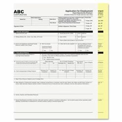 Digital Carbonless Paper, 2-Part, 8.5 X 11, White/Canary, 1, 250/Carton
