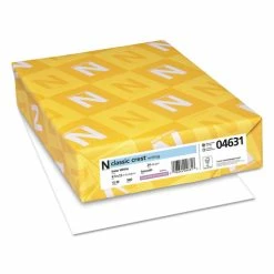 CLASSIC CREST Stationery, 97 Bright, 24 Lb, 8.5 X 11, Solar White, 500/Ream