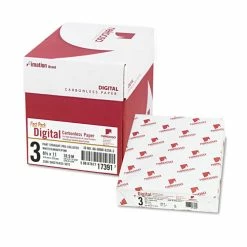 Fast Pack Digital Carbonless Paper, 8-1/2 X 11, White/Canary/Pink, 2500/Carton