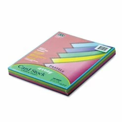 65 Lb. Card Stock, 8 1/2" X 11", Assorted Pastel Colors