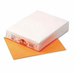 Kaleidoscope Multipurpose Colored Paper, 24lb, 8.5 X 11, Hyper Orange, 500/Ream