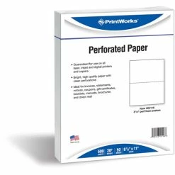 Office Paper, Perforated 5-1/2" From Bottom, 8-1/2 X 11, 20-lb., 500/Ream