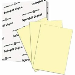 Digital Index Color Card Stock, 90 Lb, 8 1/2 X 11, Canary, 250 Sheets/Pack