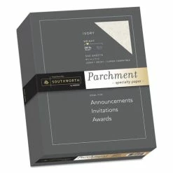 Parchment Specialty Paper, 24 Lb, 8.5 X 11, Ivory, 500/Ream