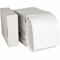 Computer Paper, Plain, 20 Lb., 9 1/2"x11", 2300 SH, White