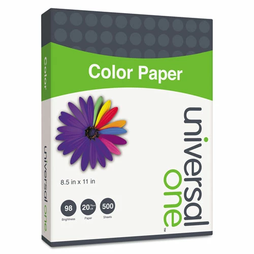 Universal Deluxe Colored Paper, 20lb, 8.5 X 11, Blue, 500/Ream - Image 2
