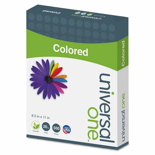 Universal Deluxe Colored Paper, 20lb, 8.5 X 11, Blue, 500/Ream - Image 3