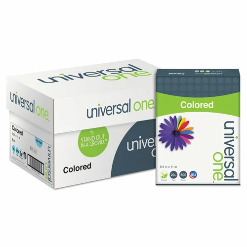 Universal Deluxe Colored Paper, 20lb, 8.5 X 11, Blue, 500/Ream - Image 4