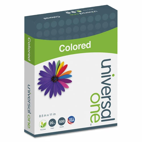 Universal Deluxe Colored Paper, 20lb, 8.5 X 11, Blue, 500/Ream - Image 5