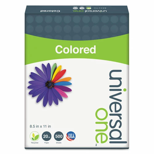 Universal Deluxe Colored Paper, 20lb, 8.5 X 11, Blue, 500/Ream - Image 6