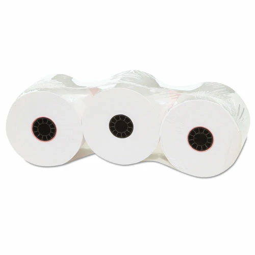 Universal Impact & Inkjet Print Bond Paper Rolls, 0.5" Core, 2.25" X 150 Ft, White, 3/Pack - Image 3