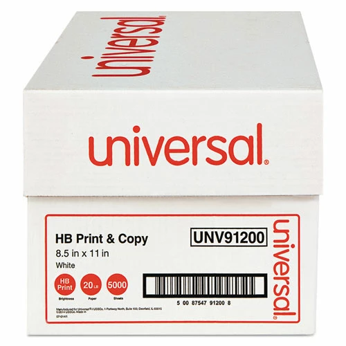 Universal Multipurpose Paper, 95-96 Bright, 20 Lb, 8 1/2 X 11, White, 5000 Sheets/carton - Image 3