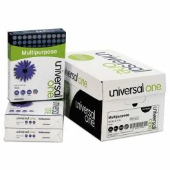 Universal Deluxe Multipurpose Paper, 98 Bright, 20lb, 8.5 X 11, Bright White, 500 Sheets/Ream, 10 Reams/Carton