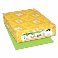 Color Paper, 24 Lb, 8.5 X 11, Martian Green, 500/Ream