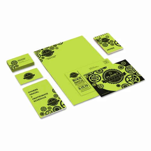 Color Cardstock, 65 Lb, 8.5 X 11, Vulcan Green, 250/Pack - Image 3