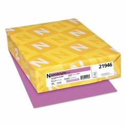 Color Paper, 24 Lb, 8.5 X 11, Outrageous Orchid, 500/Ream