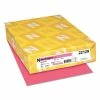 Color Cardstock, 65 Lb, 8.5 X 11, Plasma Pink, 250/Pack