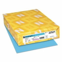 Color Paper, 24 Lb, 8.5 X 11, Lunar Blue, 500/Ream