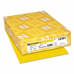 Color Paper, 24 Lb, 8.5 X 11, Sunburst Yellow, 500/Ream