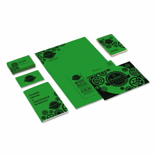 Color Cardstock, 65 Lb, 8.5 X 11, Gamma Green, 250/Pack - Image 2