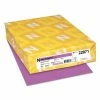 Color Cardstock, 65 Lb, 8.5 X 11, Planetary Purple, 250/Pack