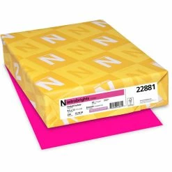 Paper, 65 Lb., 8 1/2"x11", Fireball Fuchsia