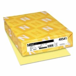 Exact Index Card Stock, 110lb, 8.5 X 11, Canary, 250/Pack