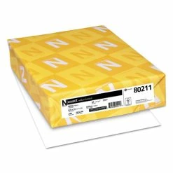 Exact Vellum Bristol Cover Stock, 94 Bright, 67lb, 8.5 X 11, White, 250/Pack